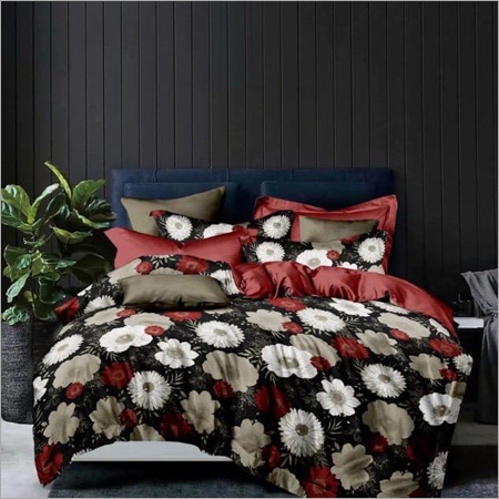 Glace Cotton Double Bedsheet - Geometric Pattern, Brown Color | Includes 2 Matching Pillow Covers, Machine Wash Care