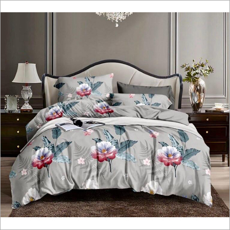 Glace Cotton Double Bedsheet - Geometric Pattern, Brown Color | Includes 2 Matching Pillow Covers, Machine Wash Care