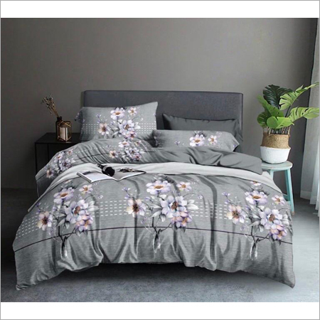 Glace Cotton Double Bedsheet - Geometric Pattern, Brown Color | Includes 2 Matching Pillow Covers, Machine Wash Care
