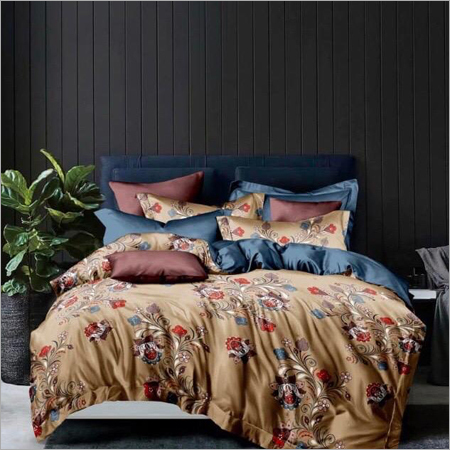 Glace Cotton Double Bedsheet With 2 Pillow Covers