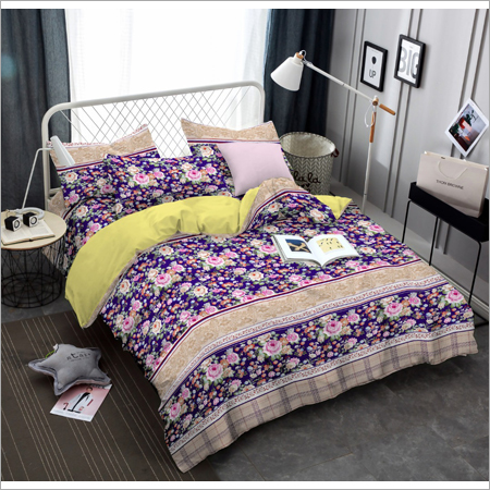 Glace Cotton Double Bedsheet With 2 Pillow Covers