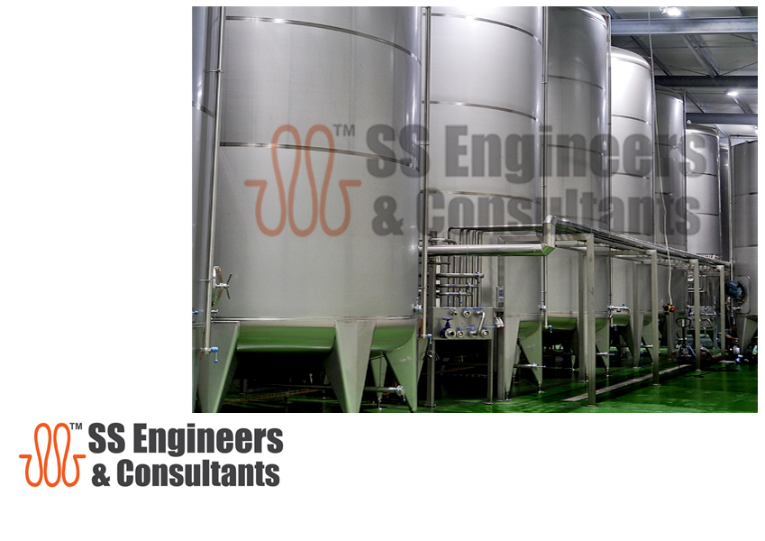 Vertical Storage Tanks - 5000l To 100000l Capacity | Ss304 Material For Milk, Curd, Ghee Storage