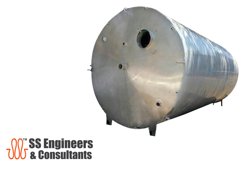 Vertical Storage Tanks - 5000l To 100000l Capacity | Ss304 Material For Milk, Curd, Ghee Storage