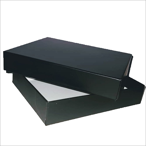 Sandwich Design Wallet Box - Cardboard, Square Shape | Glossy Lamination, Black Color