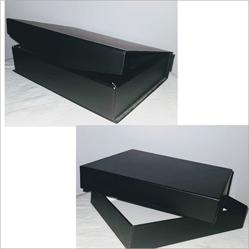 Sandwich Design Wallet Box - Cardboard, Square Shape | Glossy Lamination, Black Color