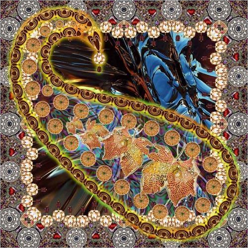 पैस्ले प्रिंट स्कार्फ