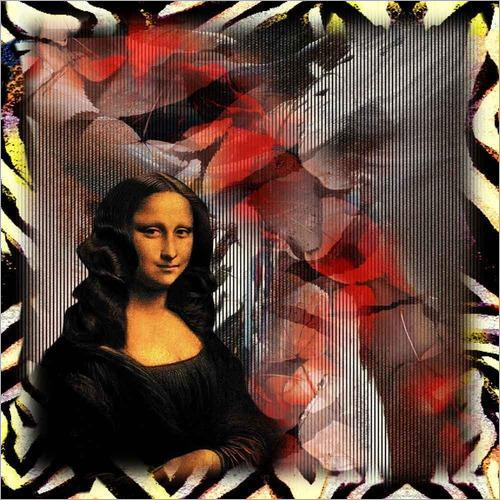 Monalisa Print Scarf