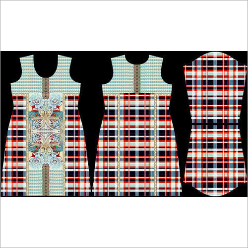 Digital Print Kurti Soft Crape Fabric