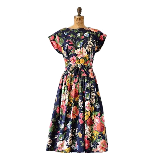 Rose Print Polyester Fabric