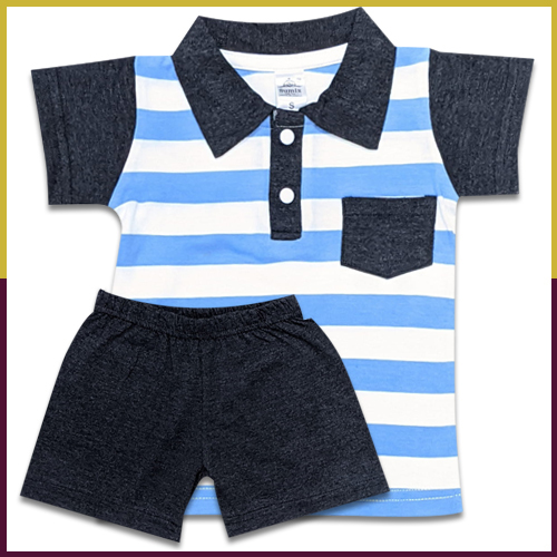 सुमिक्स काशी बेबी बॉय टी-शर्ट और शॉर्ट्स आयु वर्ग: 0 - 18 महीने