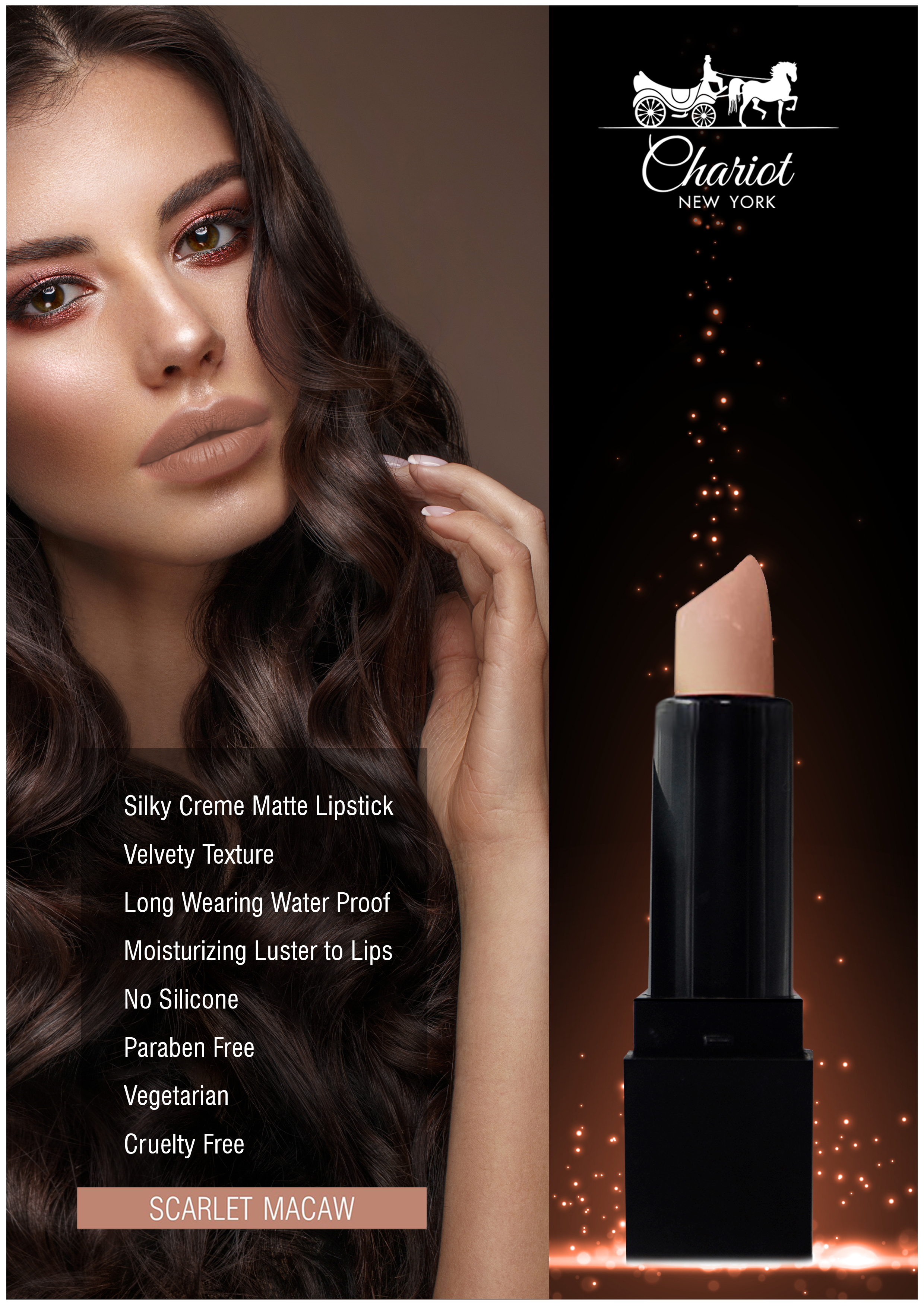 Chariot New York Scarlet Macaw Lipstick (Nude) Age Group: 15-70