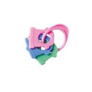Jingle Ball Silicone Baby Teether - Color: Multicolor