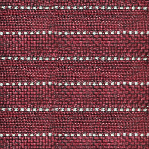 Stripe Jute Sofa Fabric - Jute, Width 54 Inches, Red | Lightweight, Plain Pattern, Ideal for Sofa Upholstery