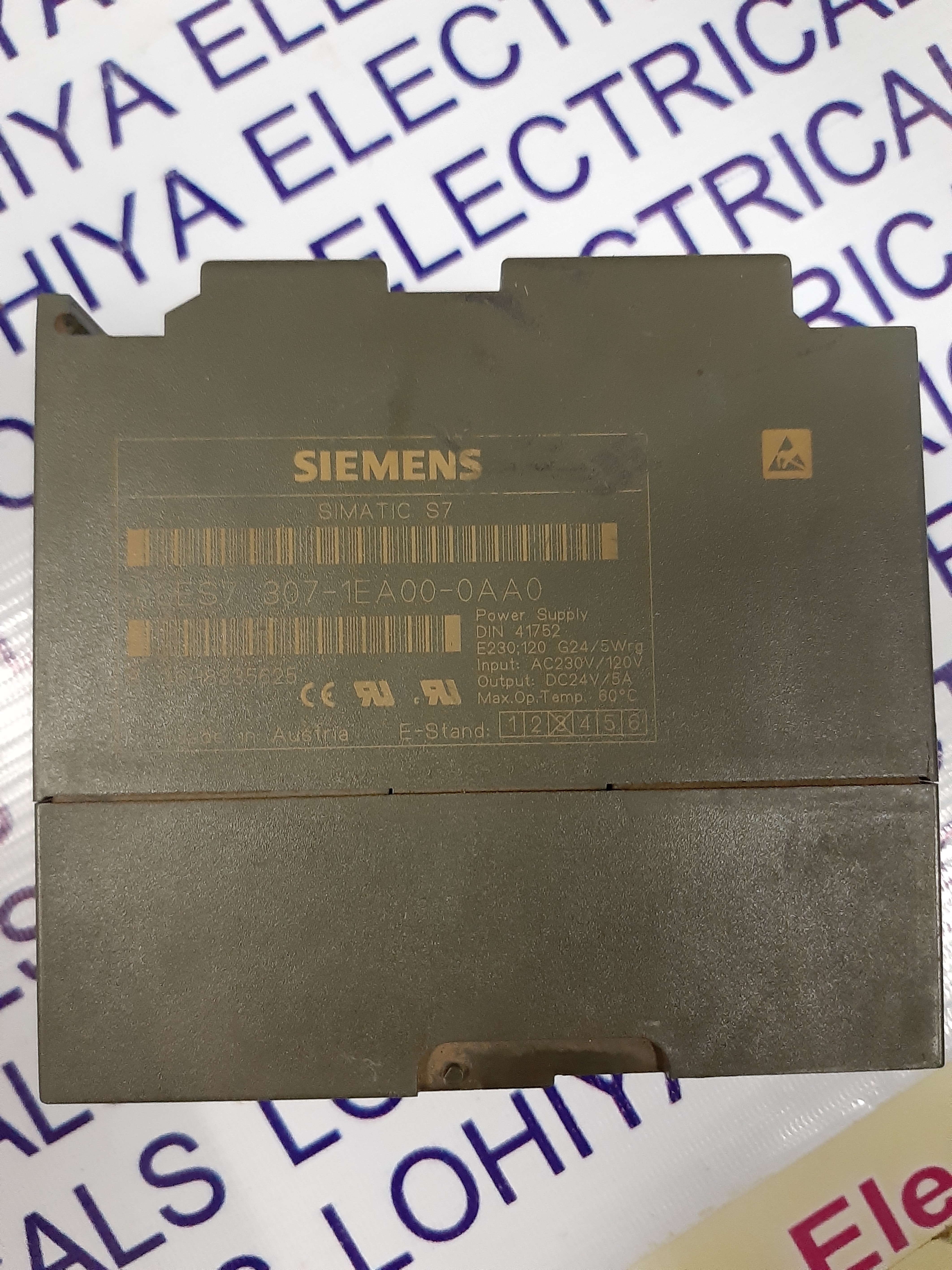 Siemens Power Supply - Metal Enclosure 125x130x38mm, 120w 24-28v Dc, Din Rail Mount, Over/undervoltage Protection, Led Indicator