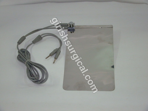 Patient Plate - High Quality Surgical Steel, 11x6 Inches, 0.3mm Thickness | Durable, Easy to Use, Electro Brass Block Material, Portable for Clinics and Hospitals