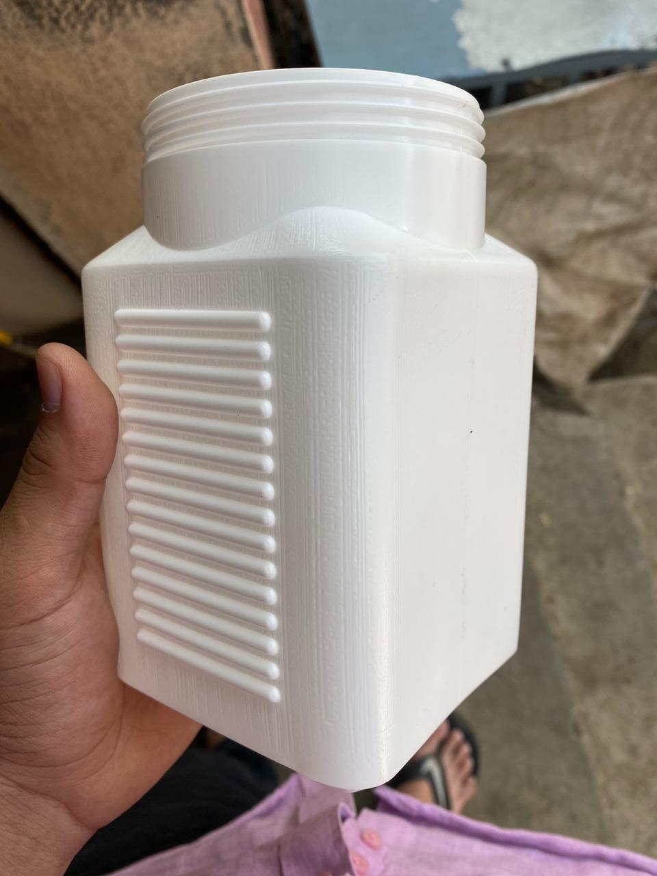 Plastic Square Jar