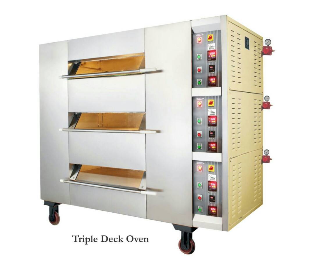 Deck Oven - Stainless Steel, Triple Deck | 230v Power Supply, Lpg/electric Fuel Type, Digital Control System