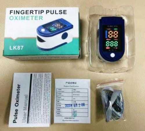 Pulse Fingertip Oximeter - Plastic Design, 3-Digit LED Display | Audio Alarm, SpO2 Accuracy 90%-99%