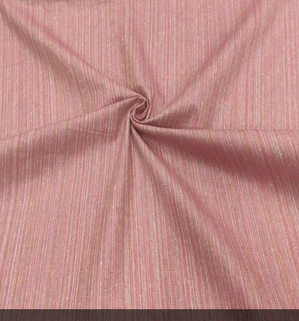 Hand Loom Multi Color Strip Fabric