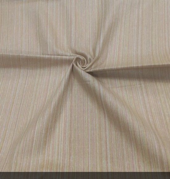 Hand Loom Multi Color Strip Fabric