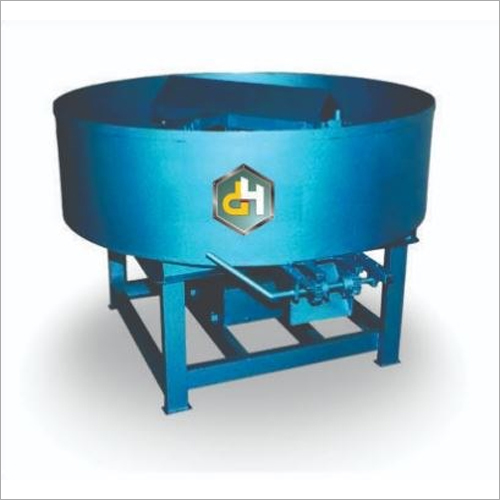 Concrete Pan Mixer - MS and Other Material, Blue Color | Durable and Efficient Cement Mixer