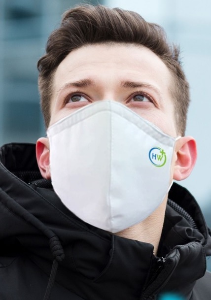 Antiviral Face Mask - Super Soft Cotton, Standard Size, White | Sitra Certified, 6+ Layer Filtration, Silver Technology, Reusable, Easy Breathability