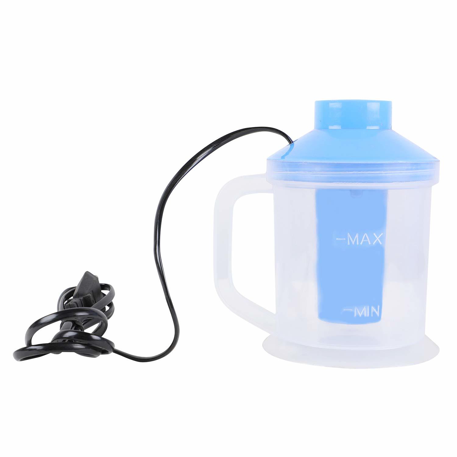 Steam Vaporizer - Plastic Material , 3 In 1 Multi-use For Cold Relief & Facial Sauna, Suitable For All Ages, Blue Color, Improves Blood Circulation