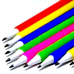 Velvet Pencil A - Velvet Material, Standard Size, Available in Different Colors | Fine Finish, Durable for Writing, School, Art, and More