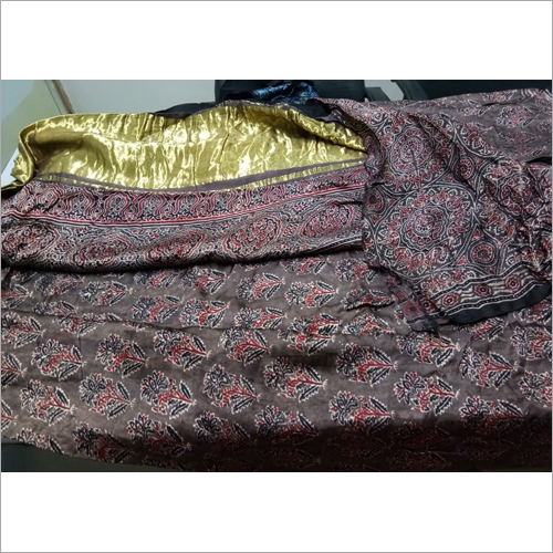 Grey Mandala Silk Saree