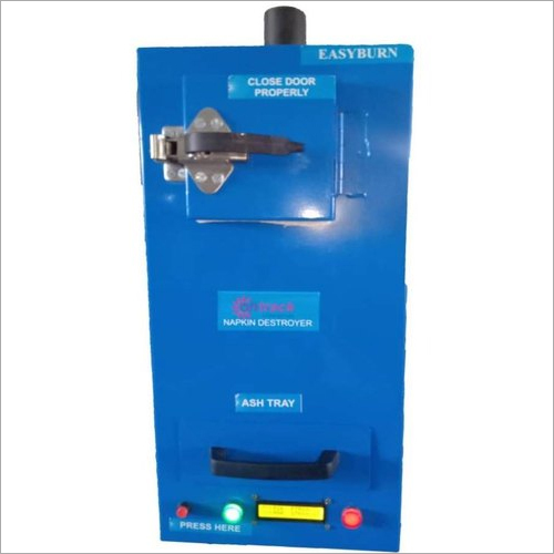 ब्लू फेस मास्क डिस्पोजर सेनेटरी नैपकिन इंसीनरेटर मशीन