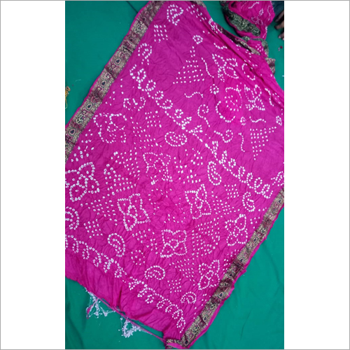 Pink Taffeta Meena Dupatta