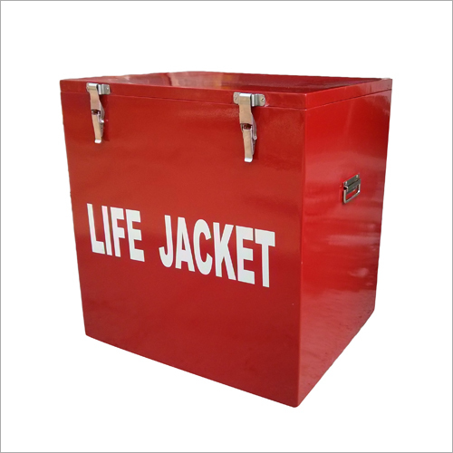 Frp Life Jacket Box - Robust Frp Material, Rectangular Shape, Glossy Red Finish | Rust Proof, Easy Locking Mechanism, 12 Months Warranty