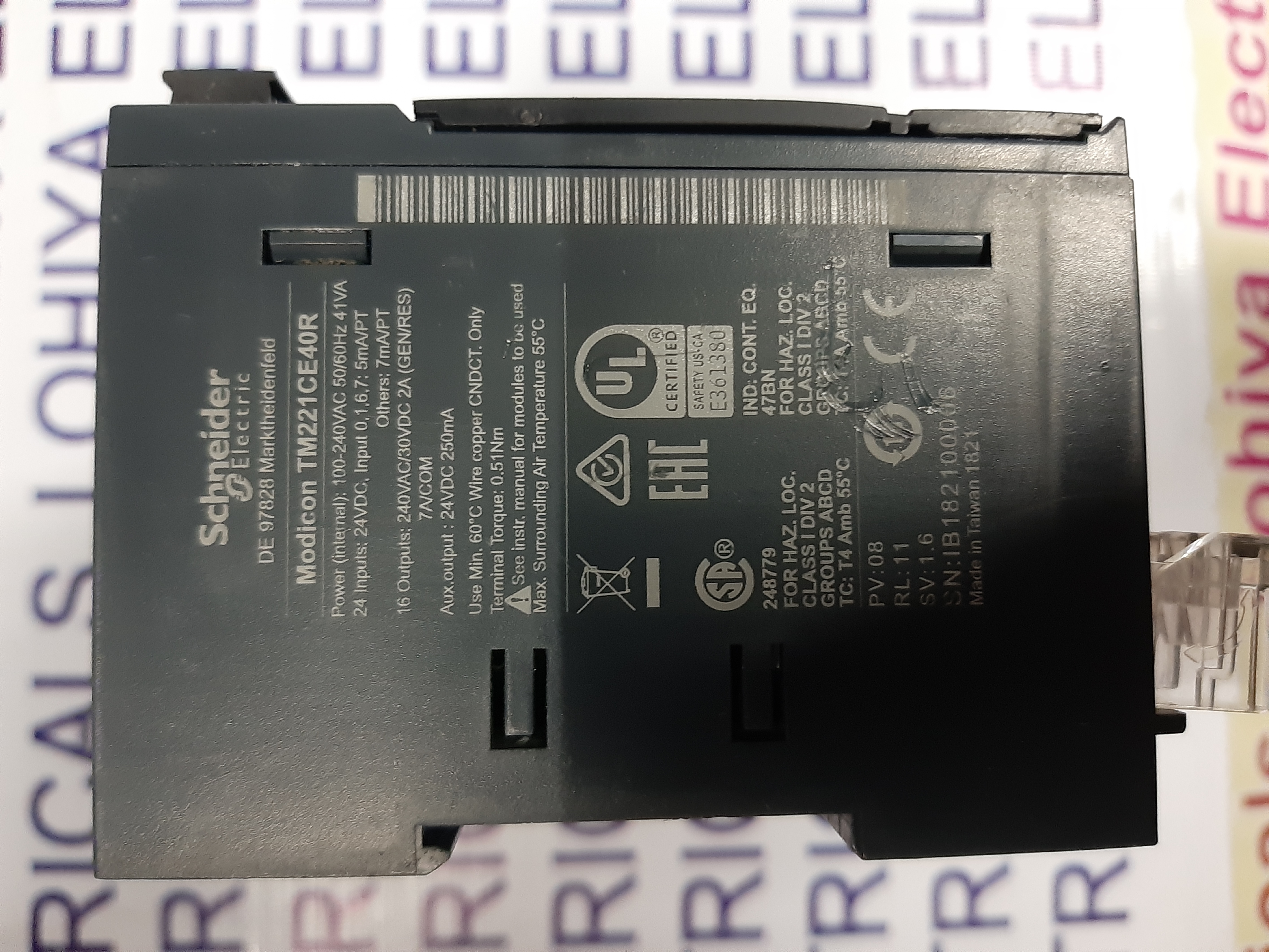 Schneider Electric Plc Module - Abs Plastic, 100x75x45 Mm, Blue, 8 Digital Inputs/outputs, Modbus Rs-232/485, Led Display