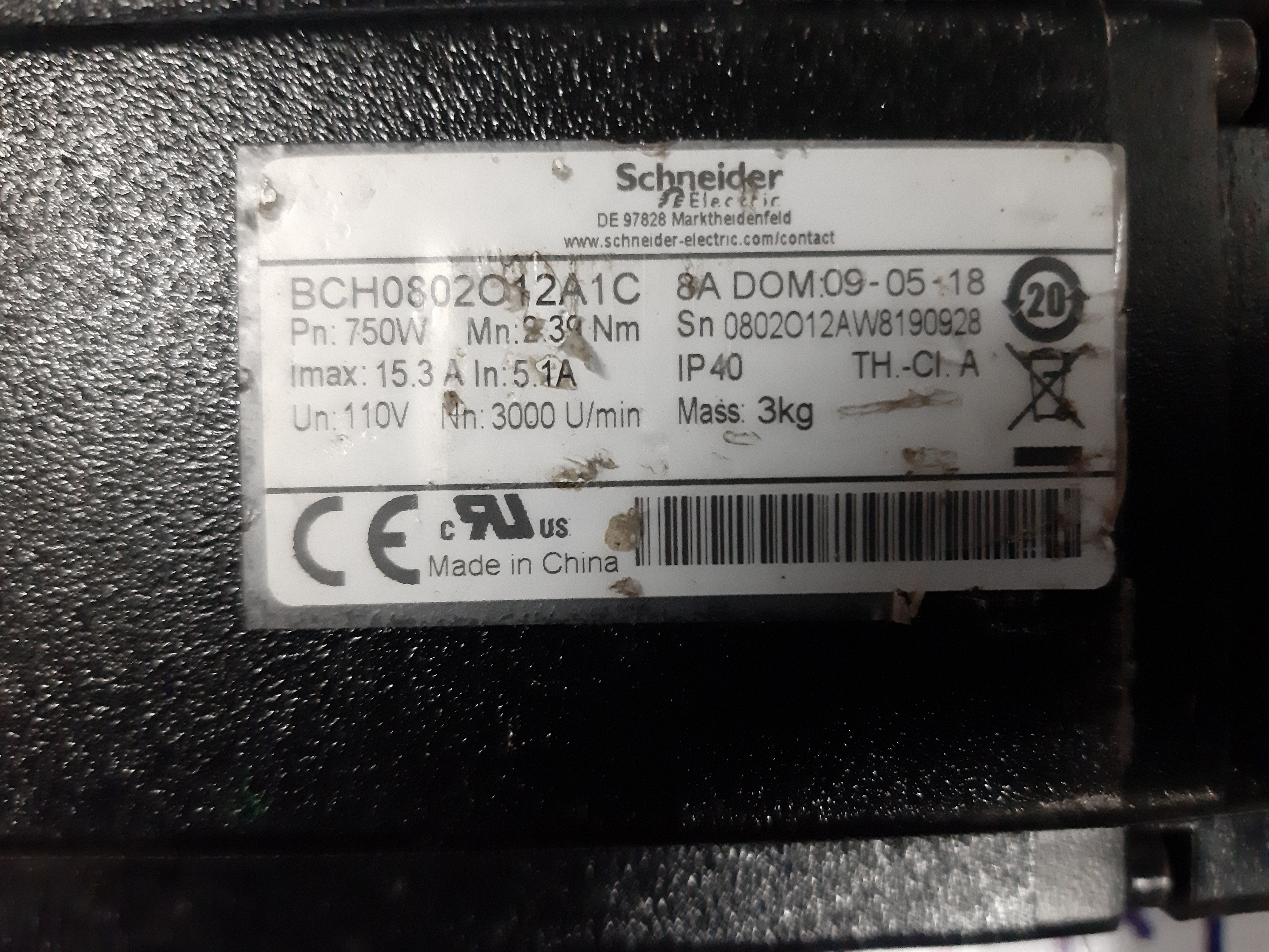 Schneider Electric Ac Servo Motor