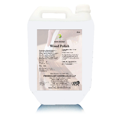 Wood Polish - 5 Litre Liquid Form, Hdpe Can | Anti-bacterial, Disinfectant, Shine Enhancer For Wooden Surfaces