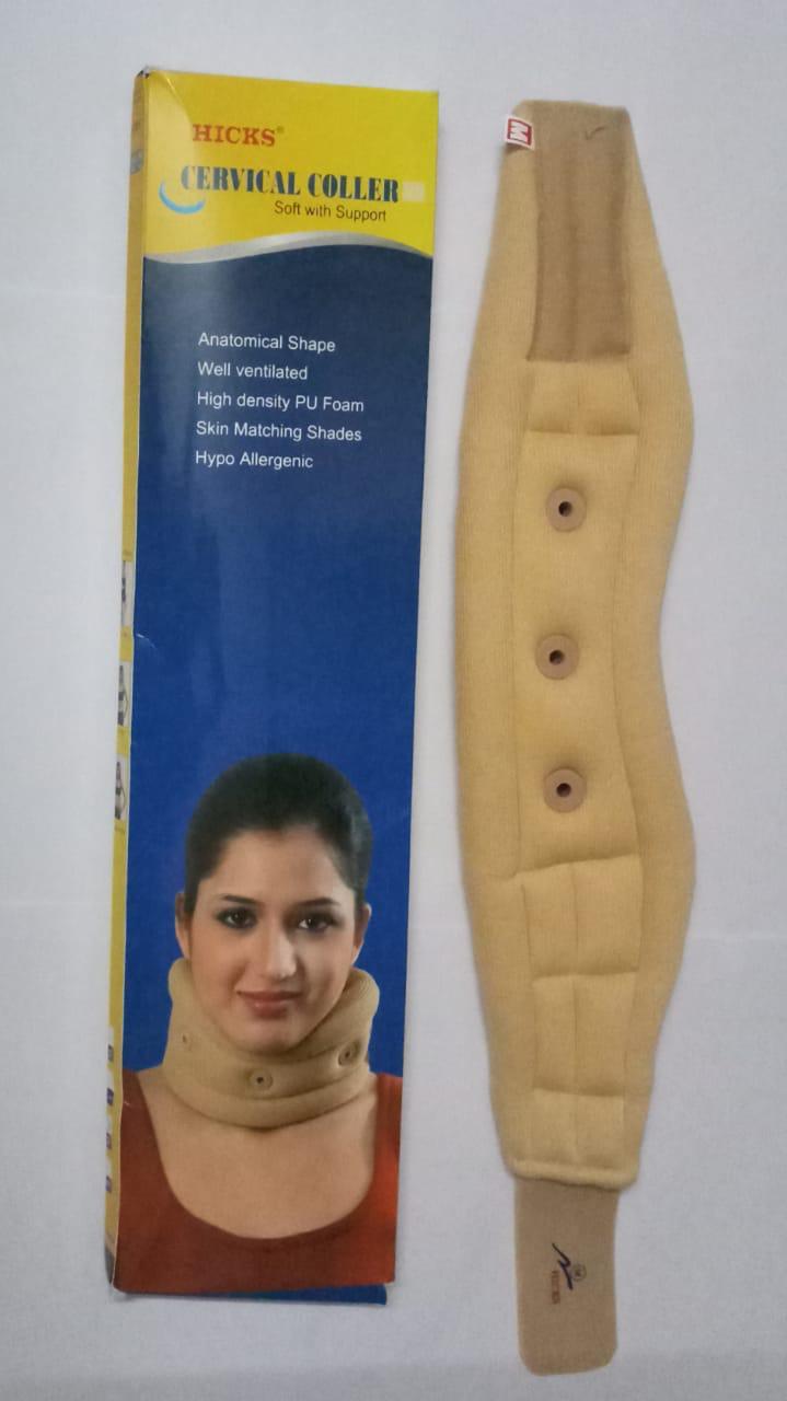 Hicks Cervical Collar - High Density Pu Foam, Size 10 - 8.75 Cm | Suitable For All, Multipurpose Use, Ideal For Cervical Spondylitis And Neck Pain