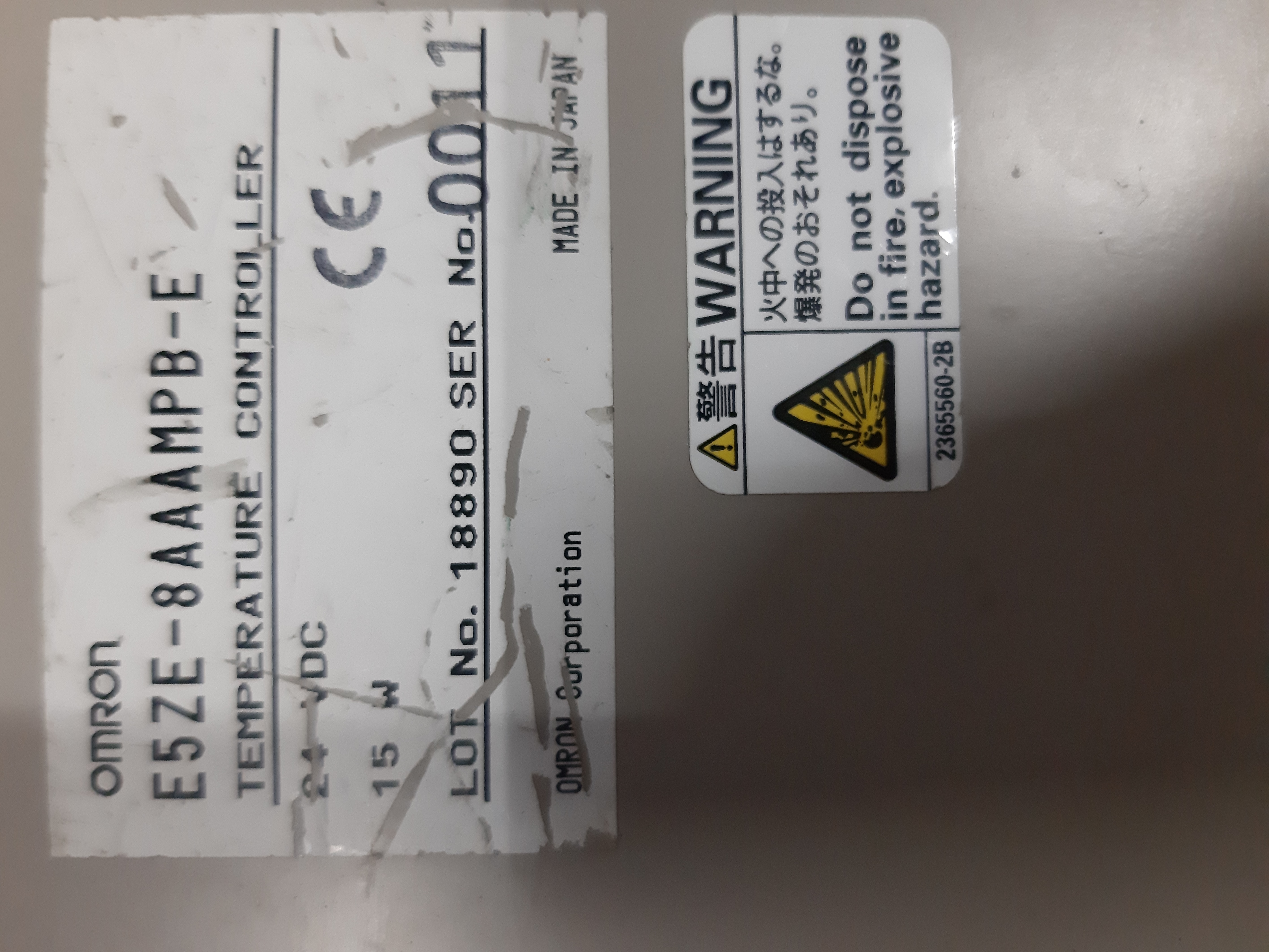Omron Plc Temperature Controller