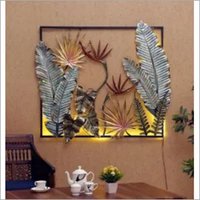 मेटल वॉल डेकॉर लीफ LED