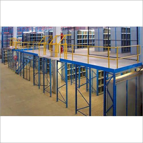 Warehouse Mezzanine Floor - MS, 15 Feet Height, Coated Finish | Easy Installation, Enhanced Durability, Space Optimization, 10000 Kg Capacity, Steel Structure