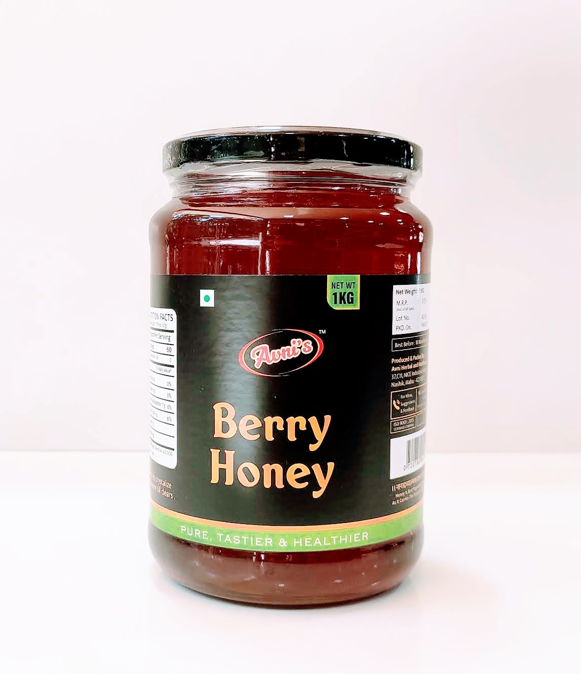Berry Honey - Pure And Hygienically Processed, Antimicrobial Properties For Skin Allergies, Asthma Relief, Natural Sweetener And Moisturizing Mask