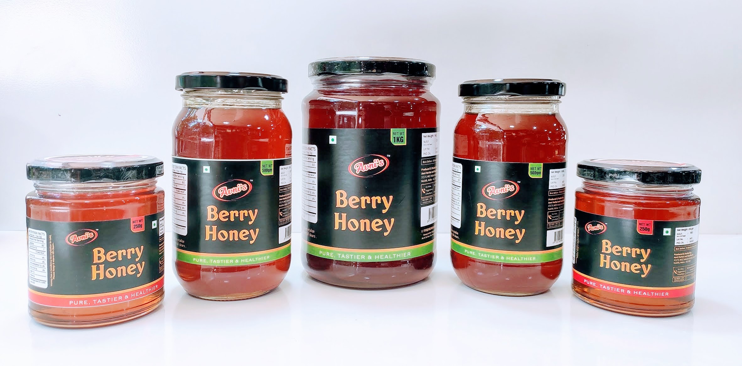 Berry Honey - Pure And Hygienically Processed, Antimicrobial Properties For Skin Allergies, Asthma Relief, Natural Sweetener And Moisturizing Mask
