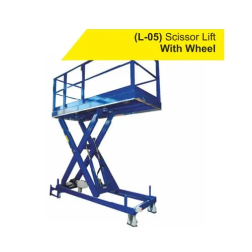 Scissor Lift With Wheel - Load Capacity: 2 Tonne