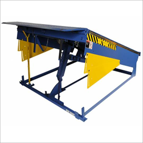 Heavy Duty Dock Leveler - Ms Material, 8 Feet Length, 10 Ton Lifting Capacity | Automated Hydraulic Machine For Safe Loading And Unloading