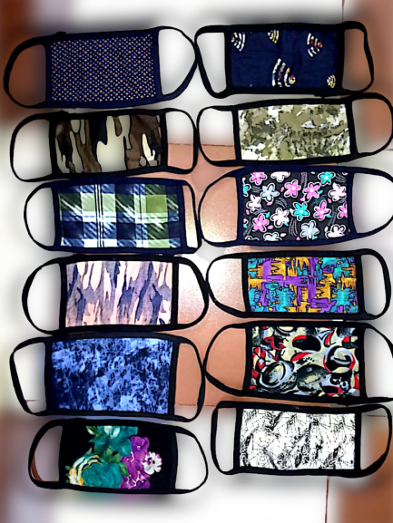 Reusable Face Mask - Hosiery Material, Multi-colored, Unisex Size, Stitched Style | Anti-bacterial, Anti-pollution, Washable, Reversible