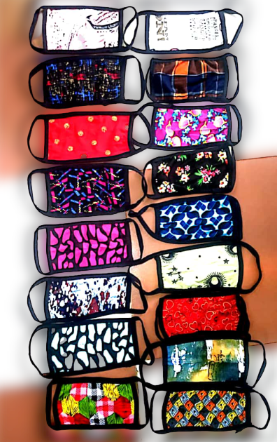 Reusable Face Mask - Hosiery Material, Multi-colored, Unisex Size, Stitched Style | Anti-bacterial, Anti-pollution, Washable, Reversible