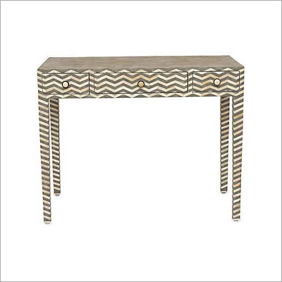 Handmade Bone Inlay Designer Console Table