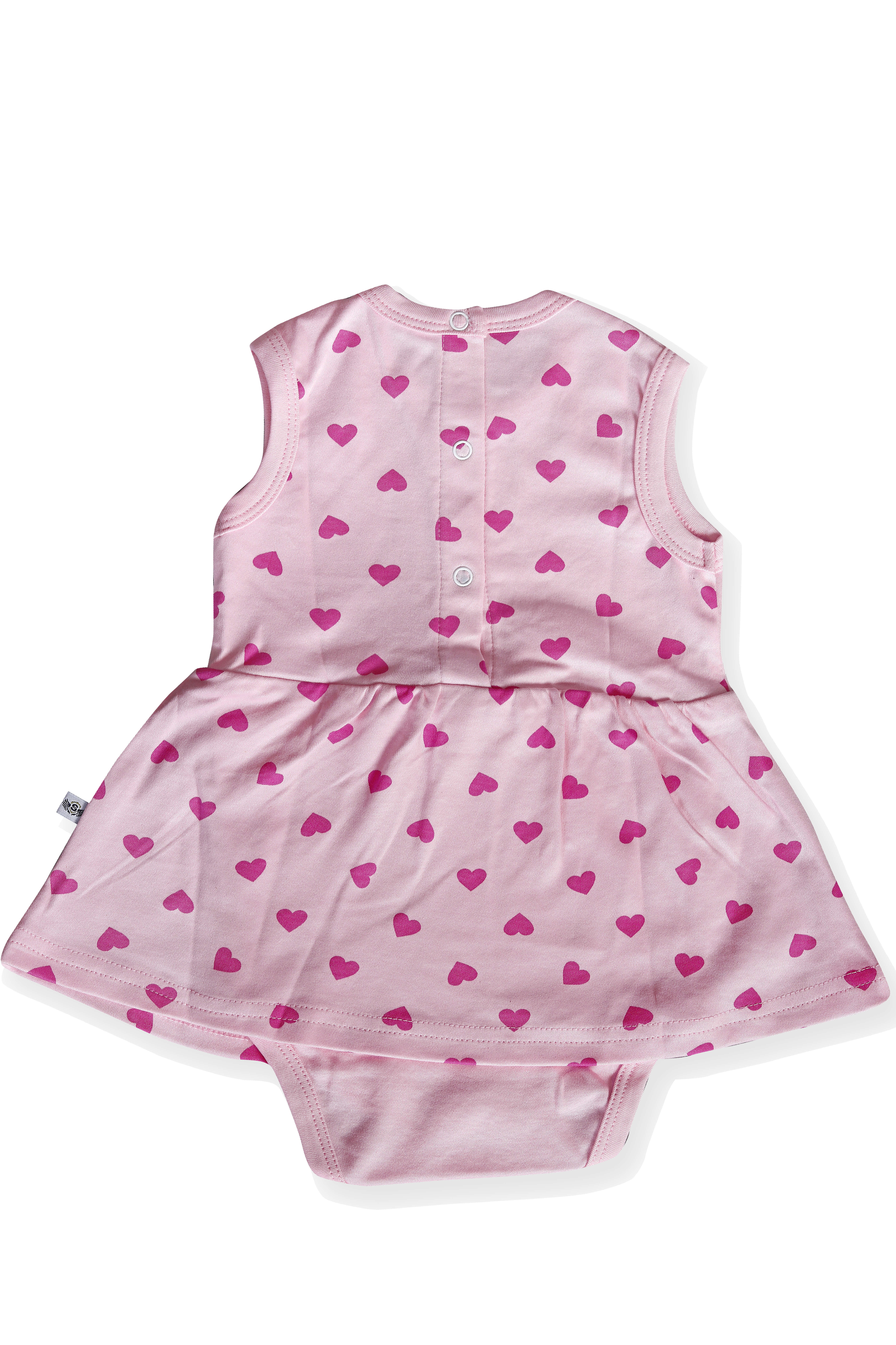 Quick Dry Printed Frock With Attached Bottom