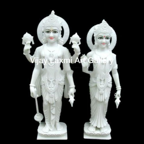 संगमरमर की विष्णु लक्ष्मी प्रतिमा