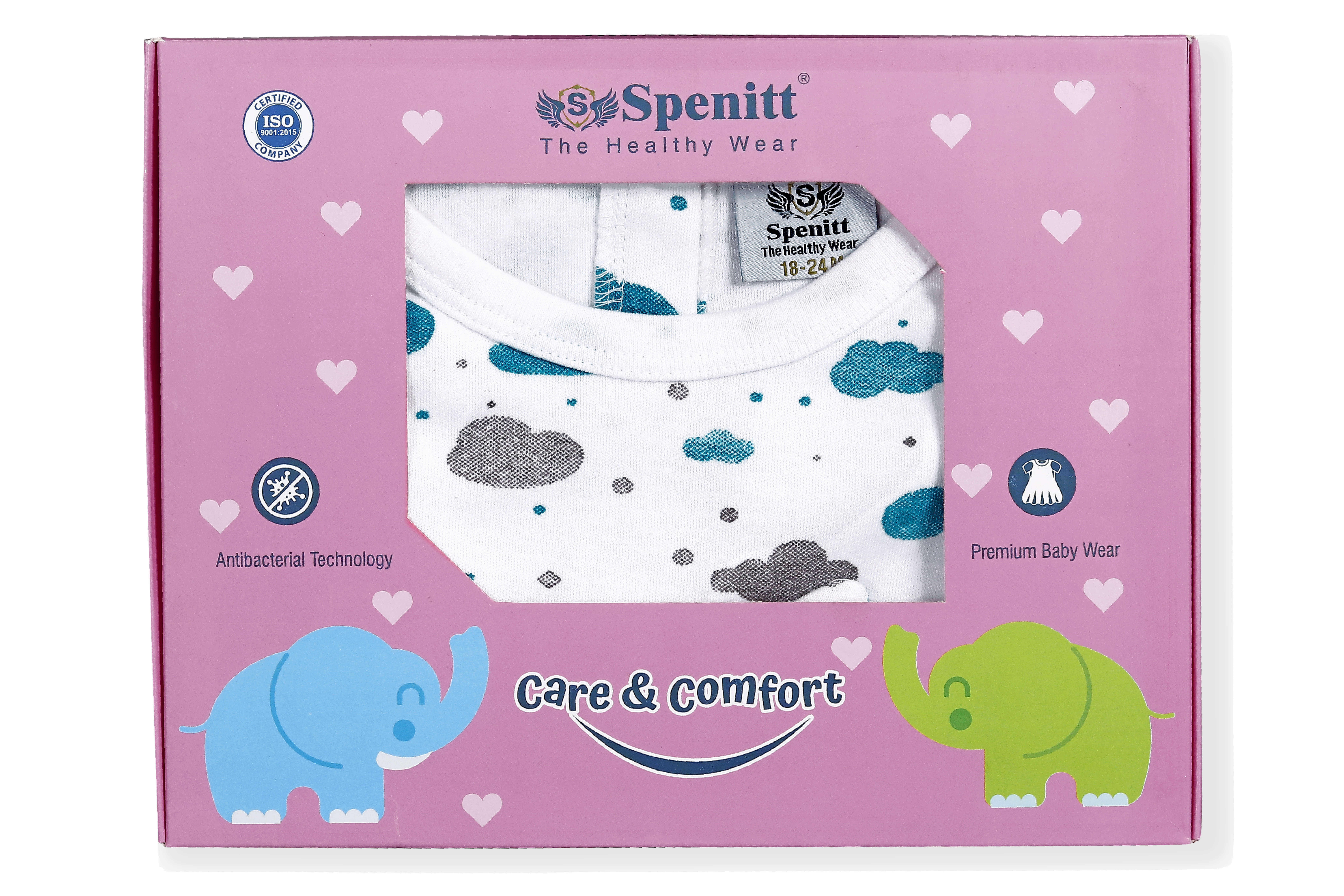 Spenitt Premium Baby Clothes - Cotton Sleeveless Top Bottom Set For Girls | Antibacterial, Anti-odor, Highly Breathable, Quick Dry, Non-toxic, Extra Soft, Colorfast