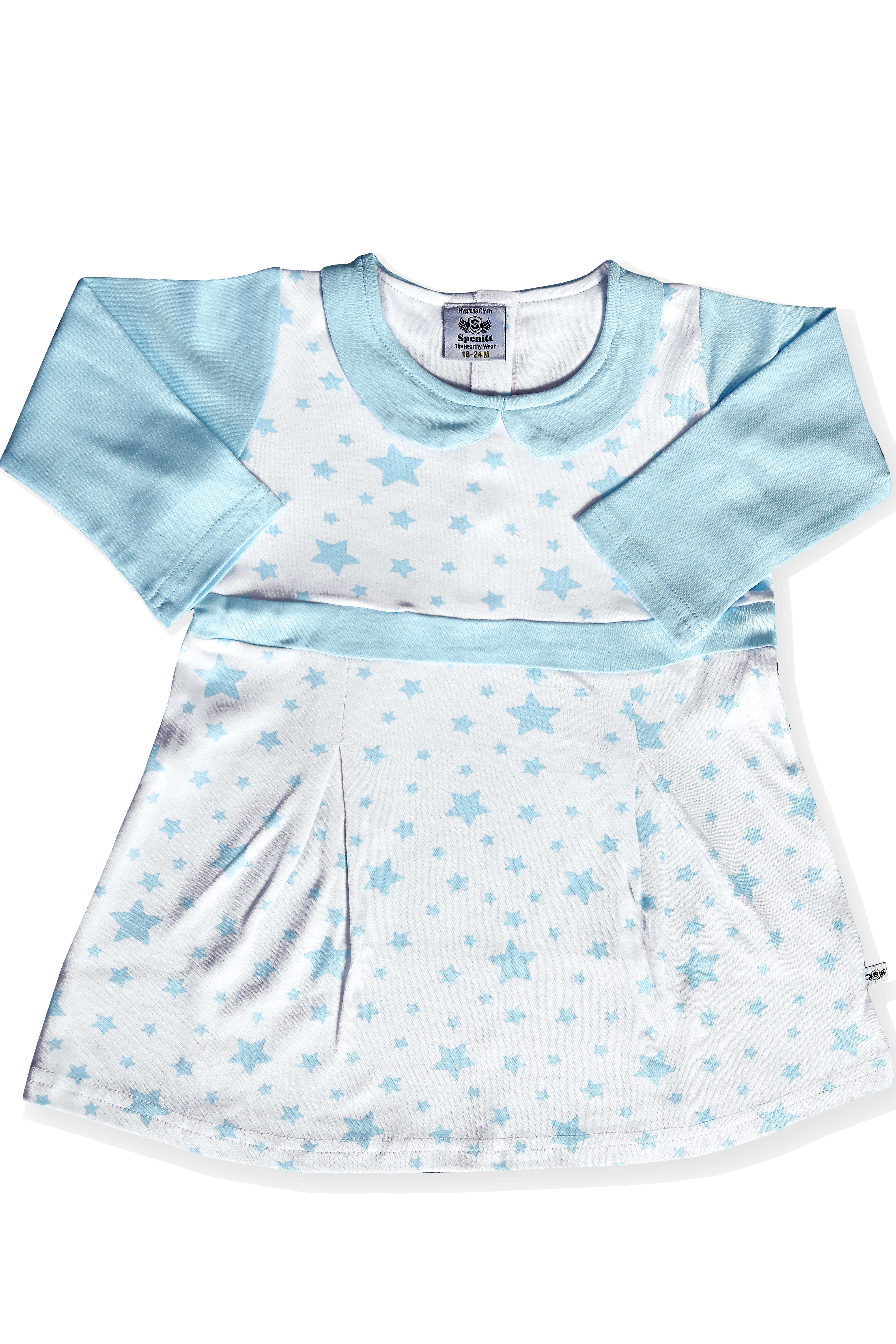 Full Sleeve Frock Style Top And Leggings Set Decoration Material: Cloths